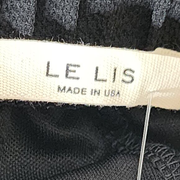 Le Lis Black with Tonal Brown Cactus Fully Lined Poly Span Shorts Macy's Size L - Picture 13 of 16